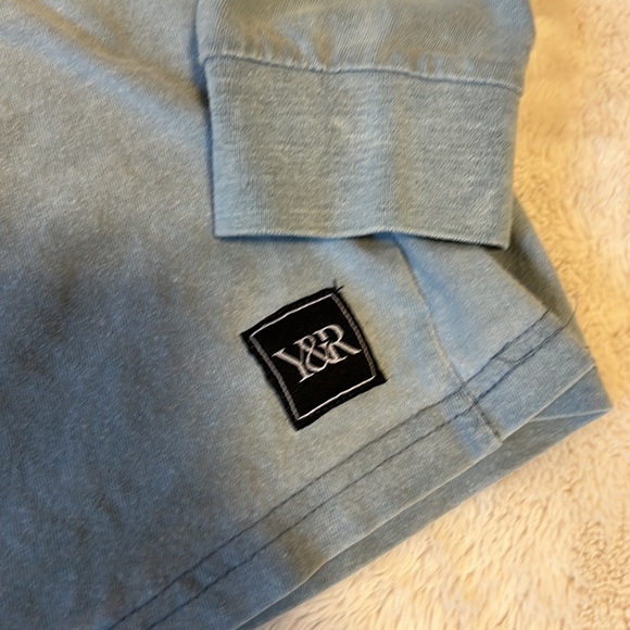 🌻2/$10🌻 Distressed blue long sleeve shirt, youth xl, Young & Reckless - Picture 3 of 8